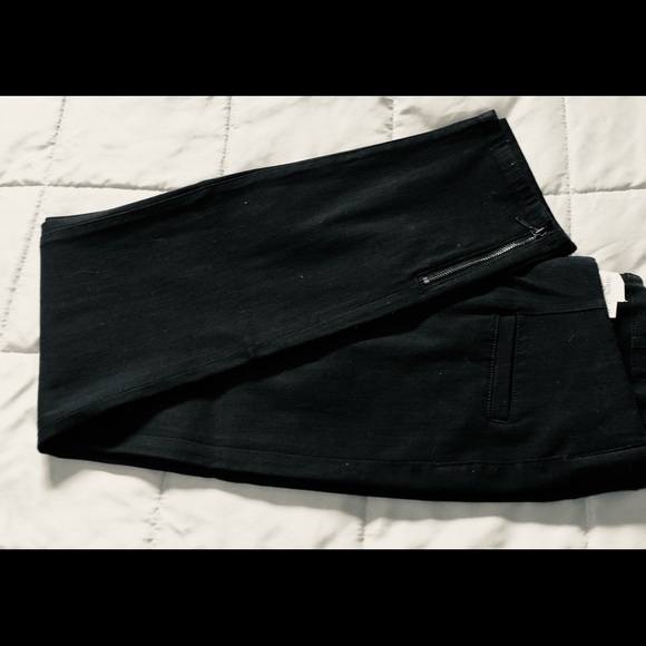 Soft Surroundings NWT Ultimate High Rise Zip Ankle Leggings- Black-Medium 10-12 - Picture 13 of 15